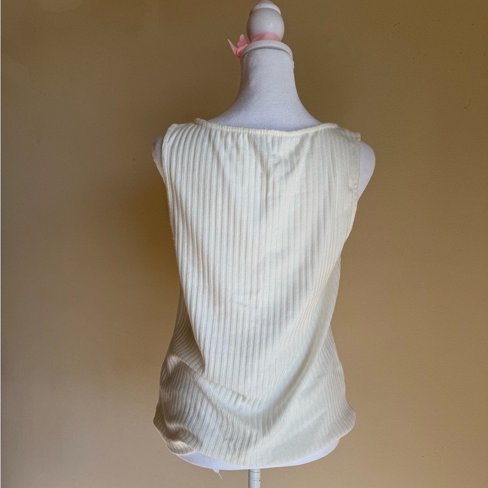 Liverpool Ribbed Cream Top - Picture 6 of 10